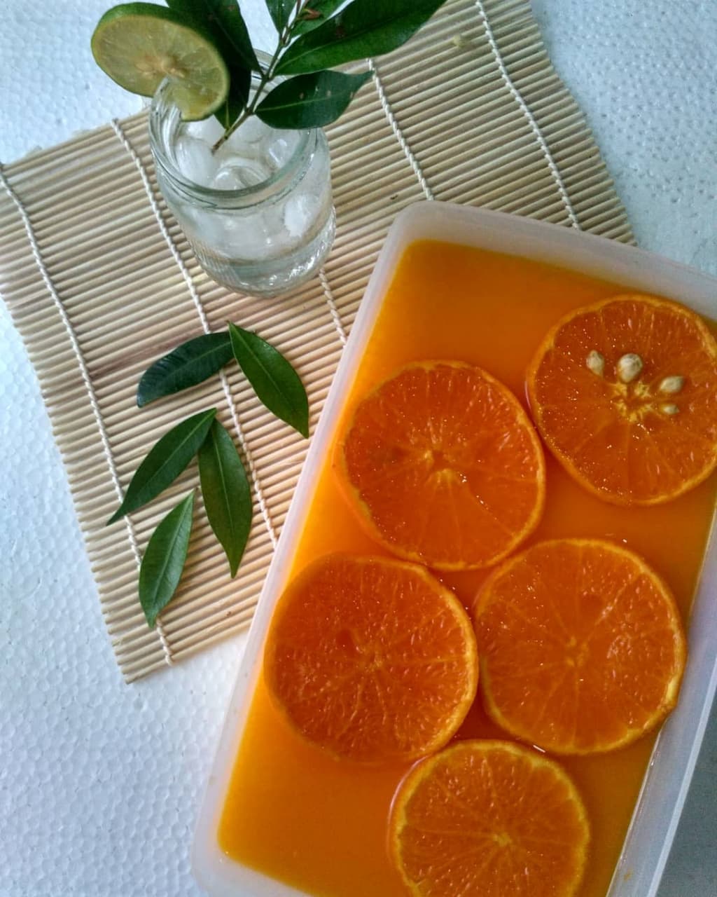 orange silky pudding