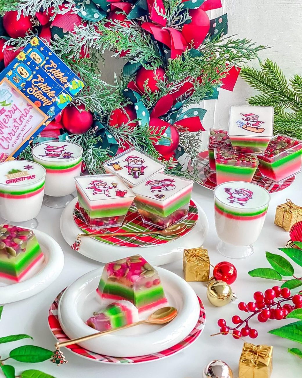 Resep Christmas Layer Puding