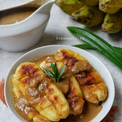 resep pisang gapit saus durian