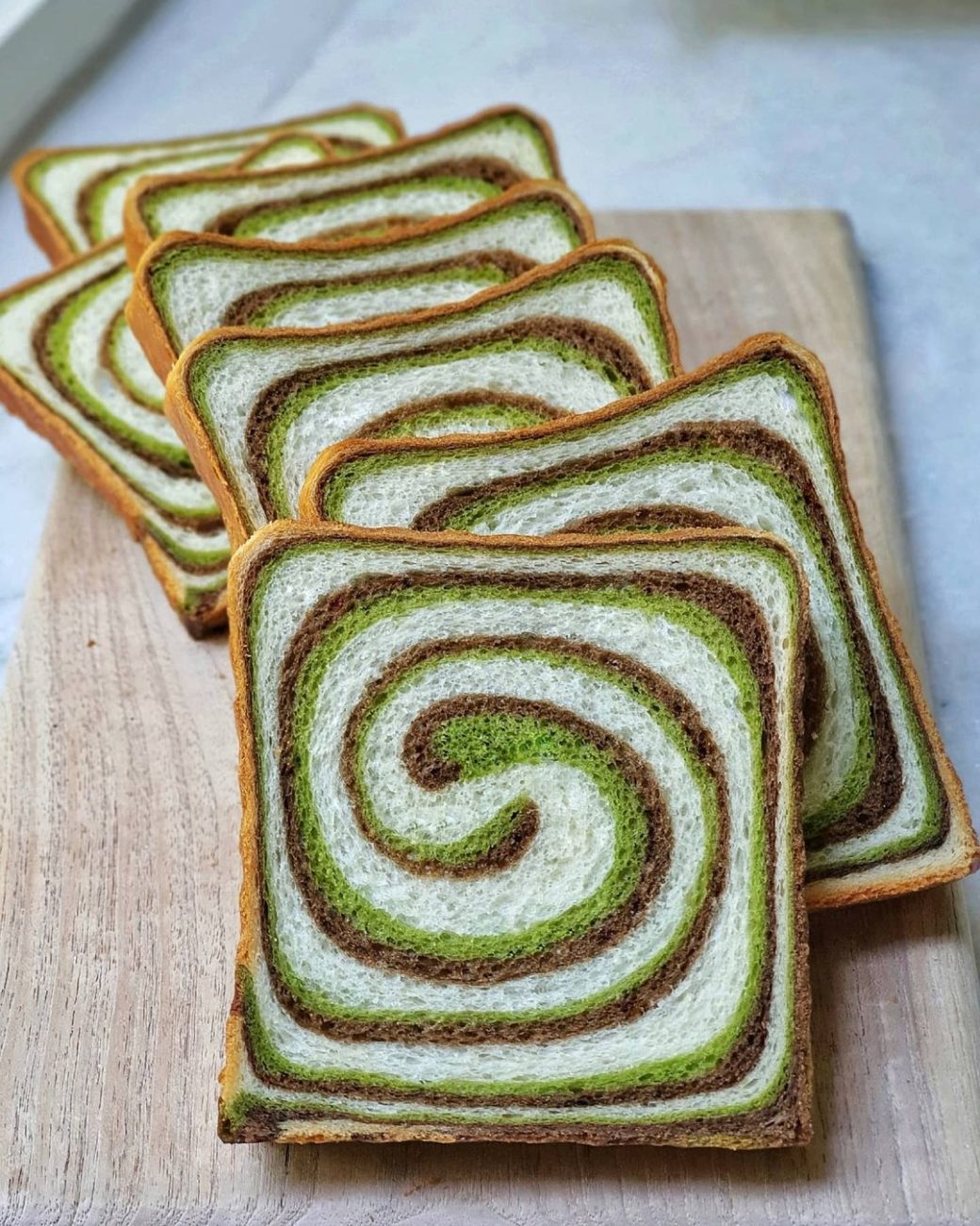 Resep Chocolate Green Tea Swirl Bread