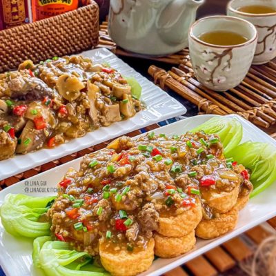 feat-pok-coy-siram-daging-tofu-dan-jamur